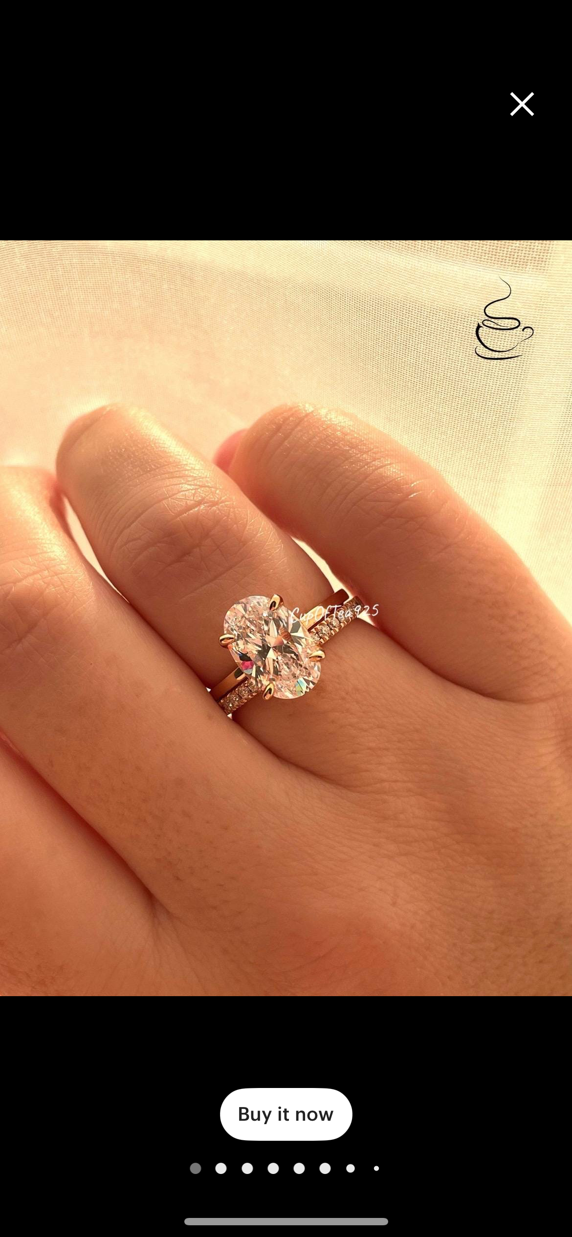 Yellow gold vermeil, rose gold vermeil, Sterling silver 925 braidal set with 3.5CT 3.5CT oval cut CZ Solitare and moissanite half eternity band
