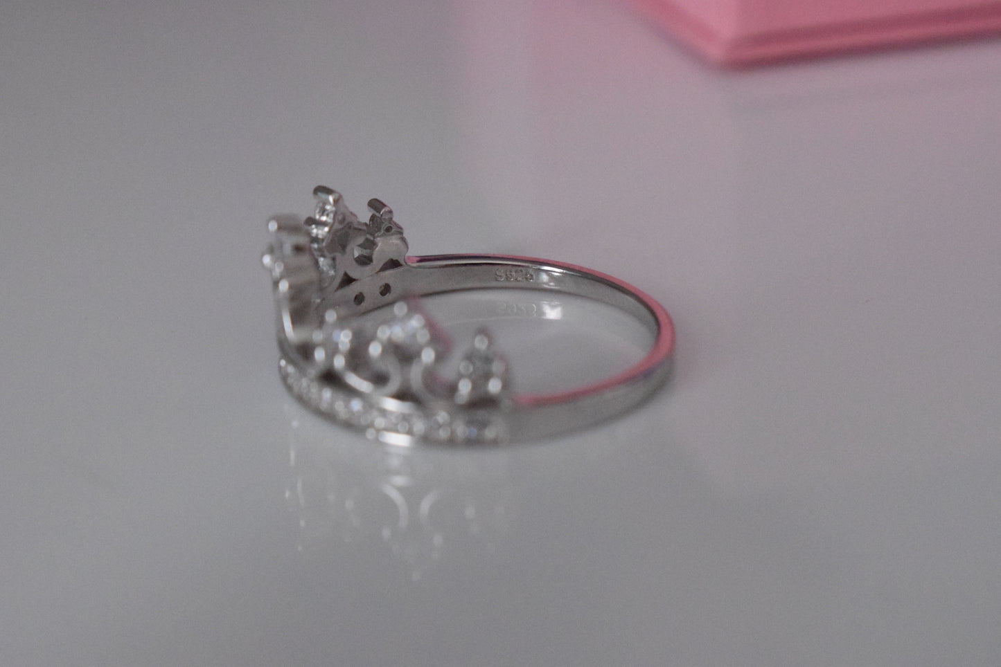 Sterling Silver 925 Queen Crown Ring