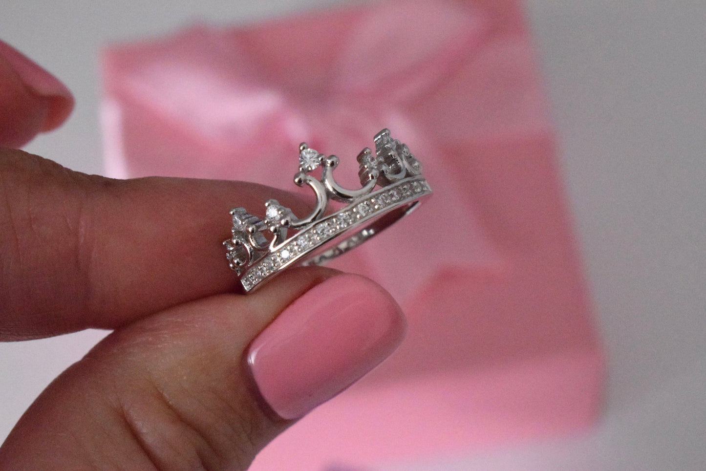 Sterling Silver 925 Queen Crown Ring