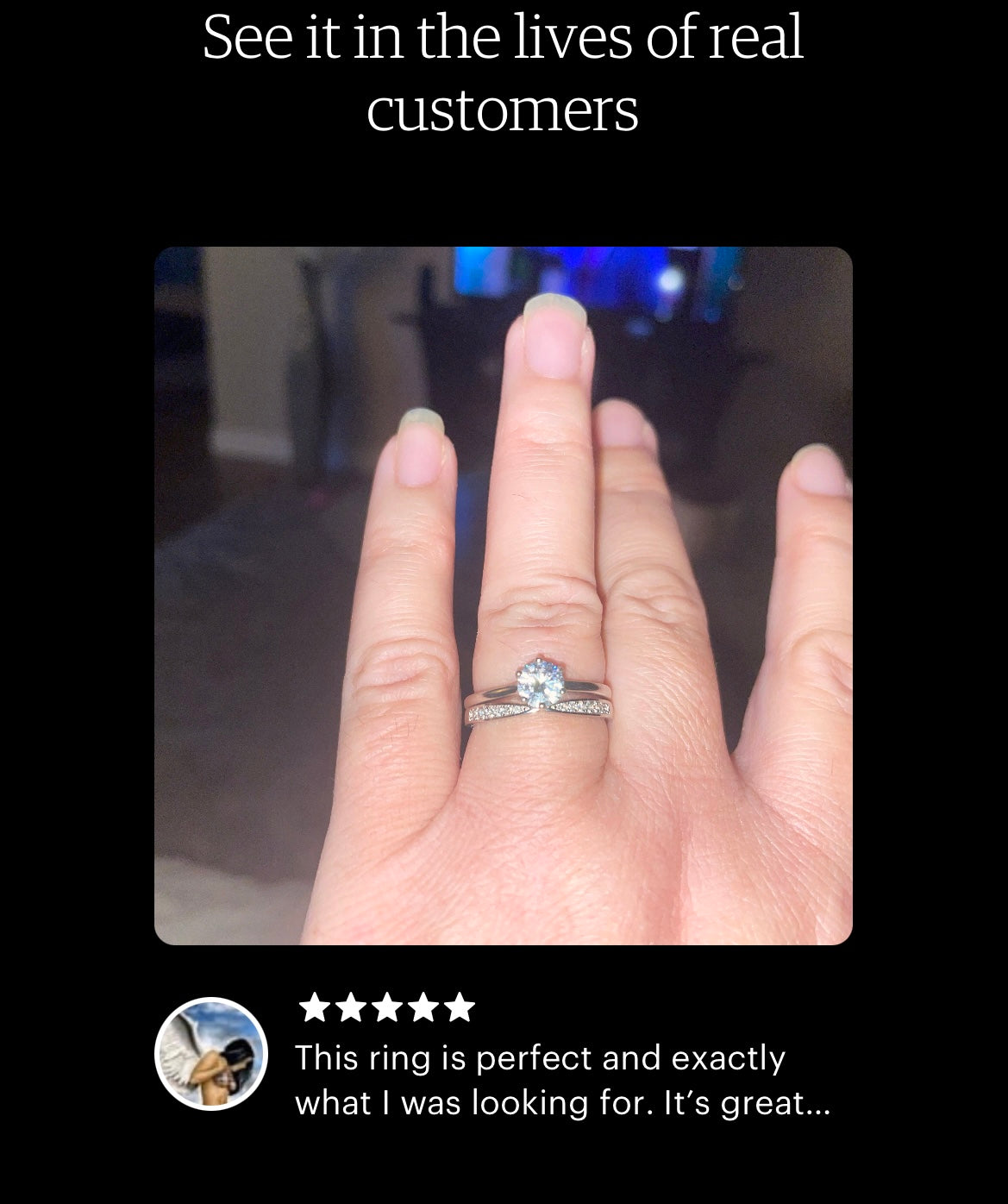 Moissanite. Sterling silver 925 curved moissanite band.