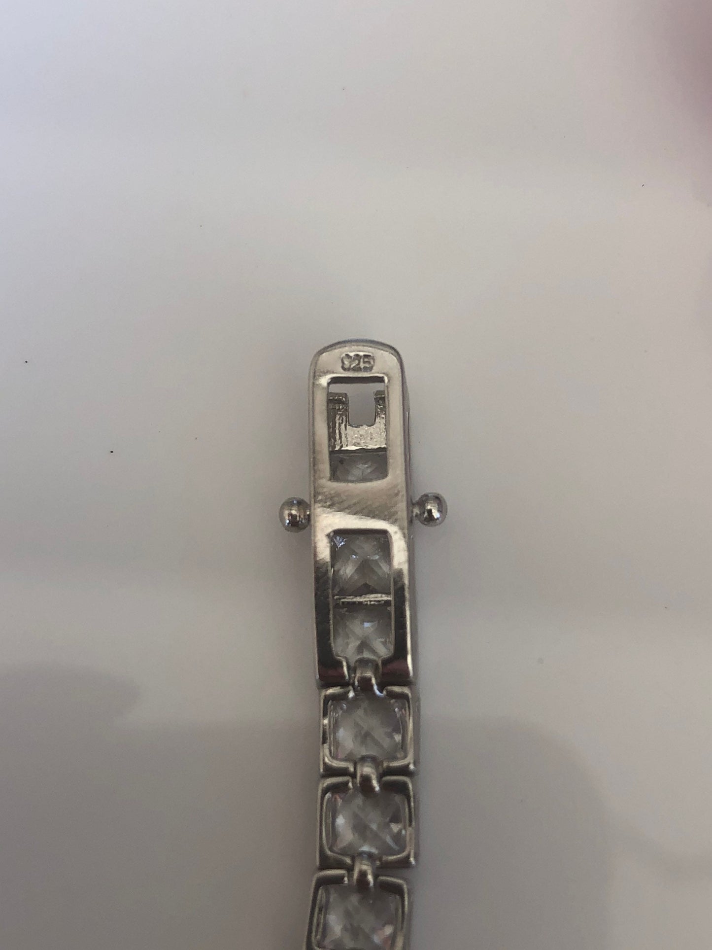 Sterling Silver 925 Tennis Bracelet with The Finest 5A princess cut CZ Diamonds