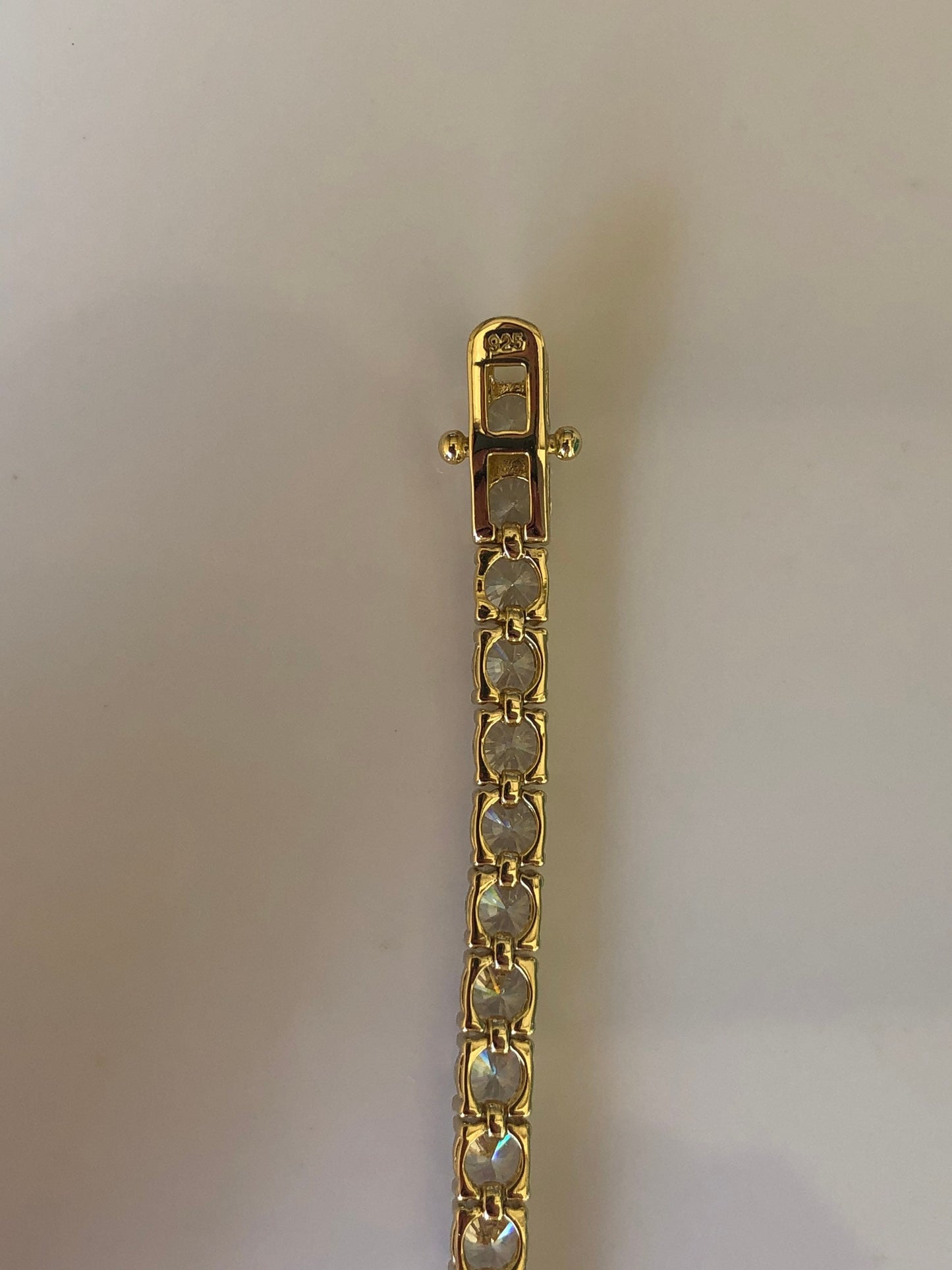 18K Yellow Gold Vermeil Tennis Bracelet With the Finest 5A CZ Diamonds