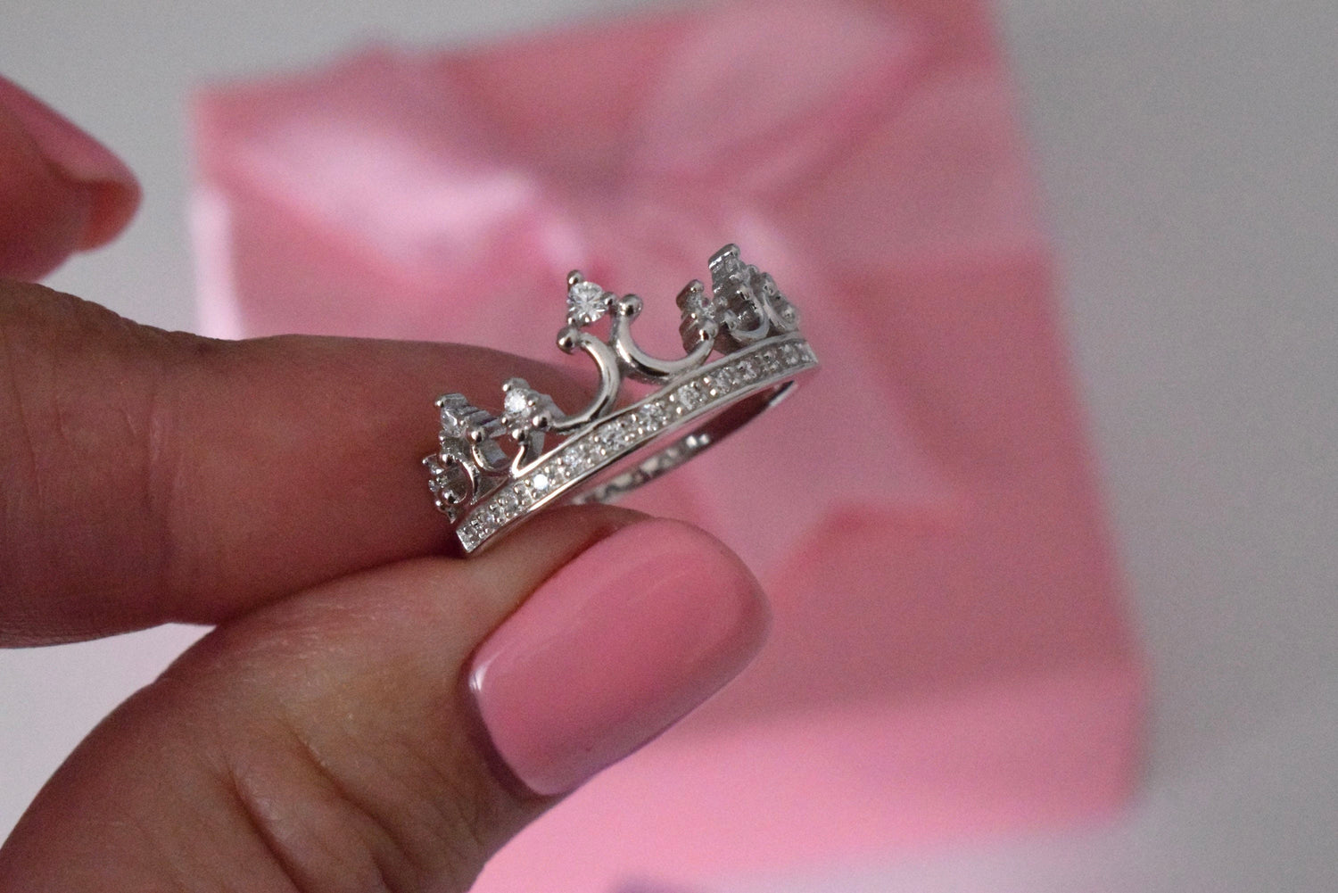 The Quinn. Sterling Silver 925 Queen Crown Ring