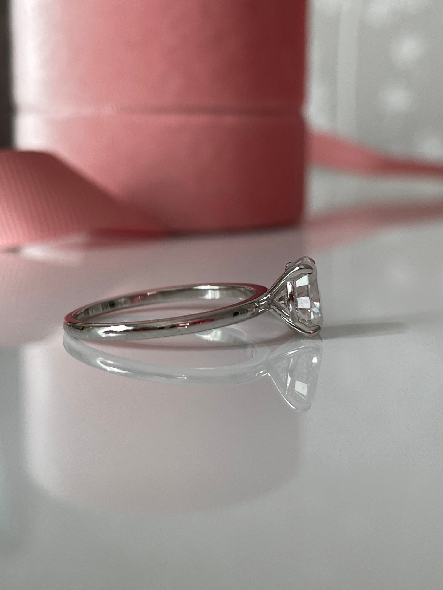 Moissanite engagement ring. 1.5CT Oval Cut D Color VVS1 Moissanite In Sterling Silver 925 solitaire engagement ring, promise ring