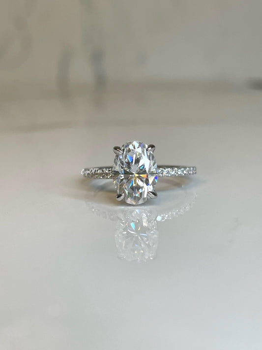 Top quality moissanite stone! Rare 7*10 cut