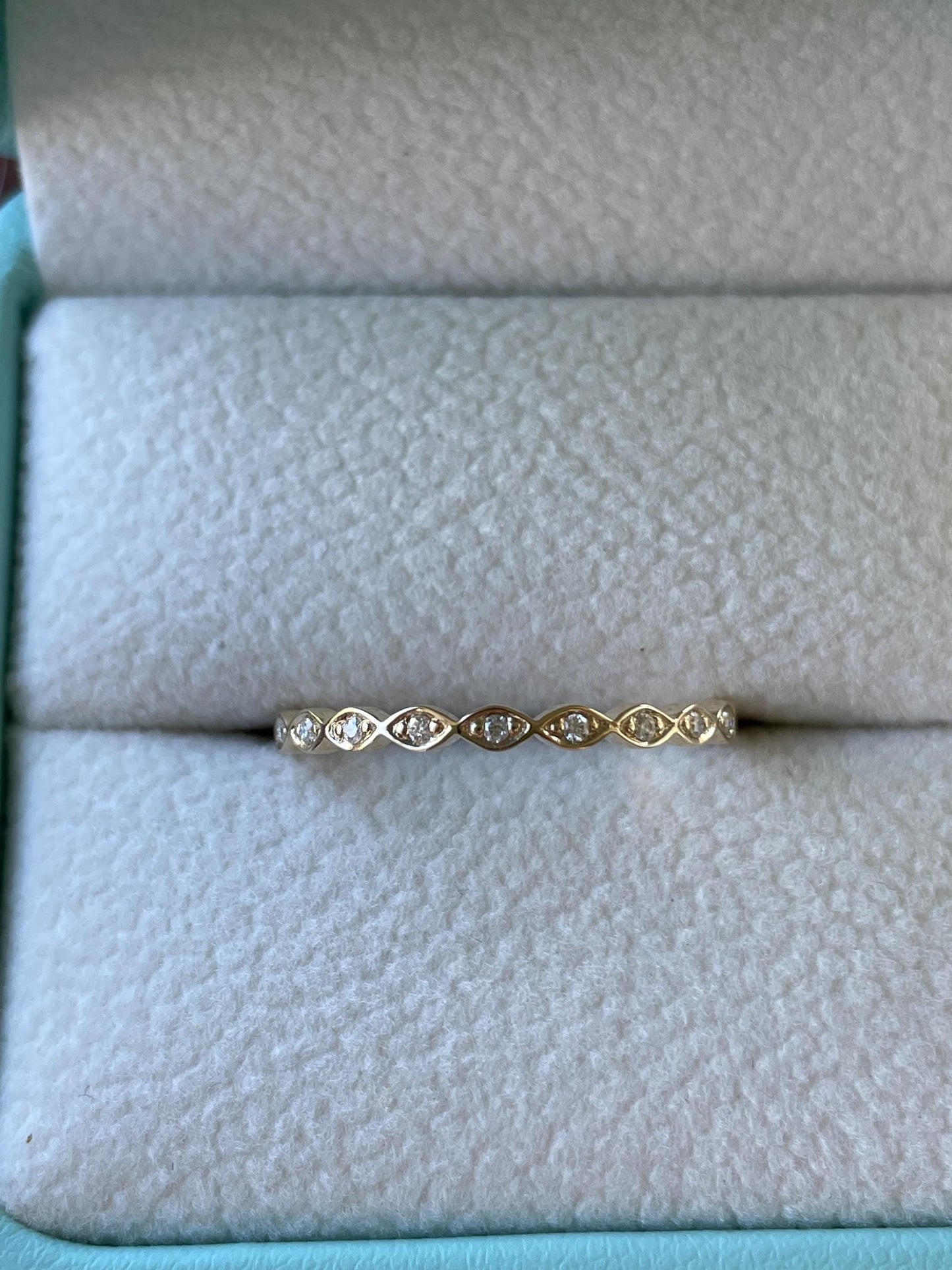 VVS D Moissanite Full Eternity Band: 10K, 14K Gold or Sterling Silver