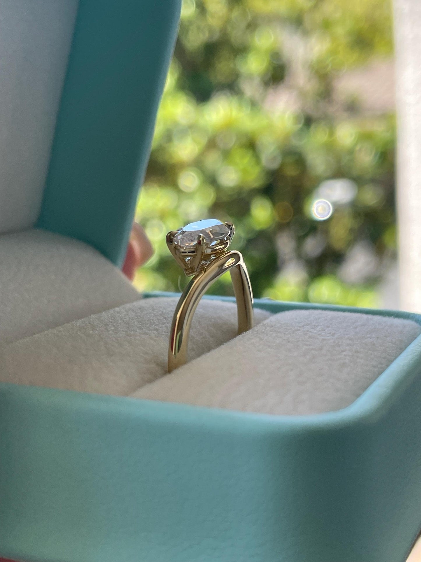 Marquise Cut Sterling Silver Engagement Ring, East-West CZ ring, Gold Vermeil ring, friendship ring,