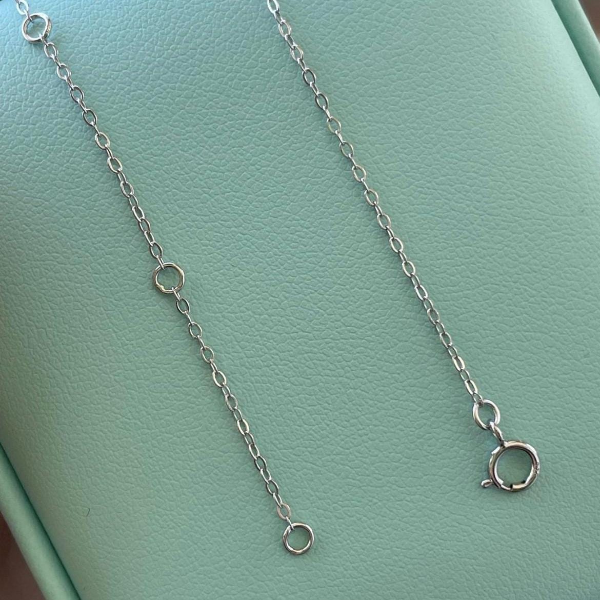 Moissanite Initial letter Necklace, Sterling Silver Personalized Jewelry, Letter C, letter necklace, letter pendant