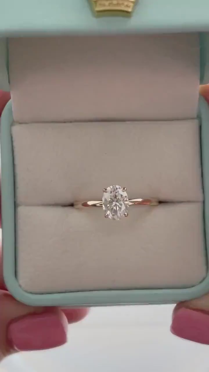 10K, 14K,Rose Gold, Yellow Gold, White Gold, silver 925 Engagement Ring with 1.5CT VVS D Moissanite