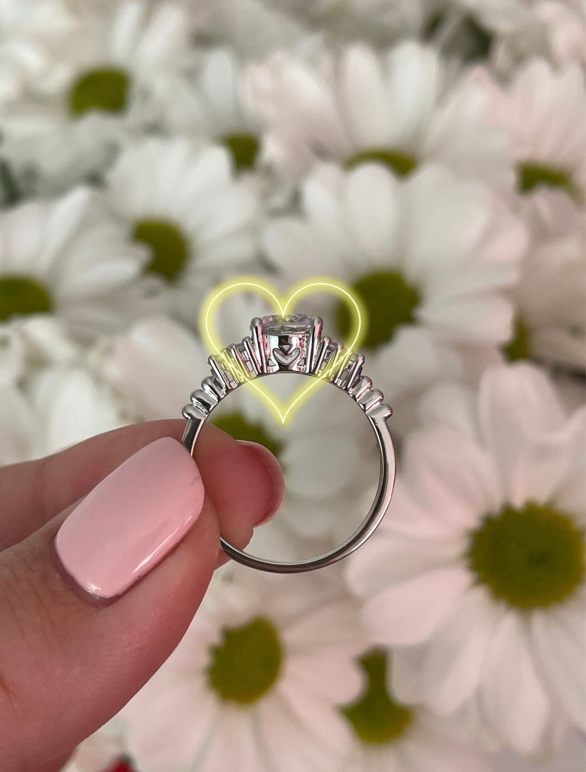 The Maya. Sterling Silver 925 ring with 5A CZ diamonds
