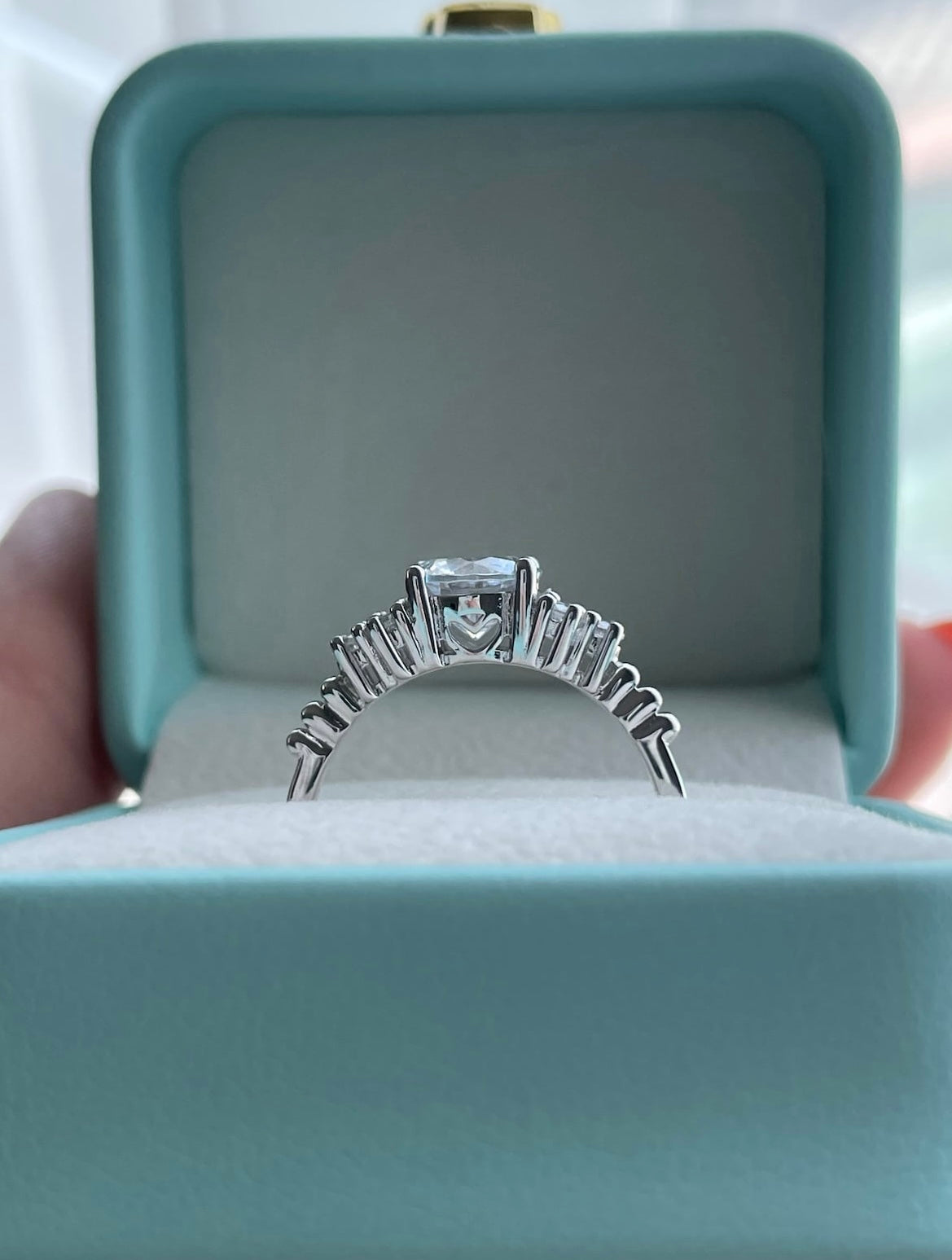 The Maya. Sterling Silver 925 ring with 5A CZ diamonds